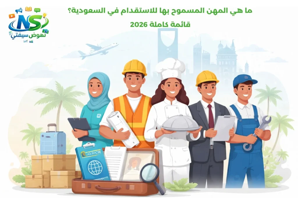 ما هي المهن المسموح بها للاستقدام في السعودية؟ قائمة كاملة 2026 ما هي المهن المسموح بها للاستقدام