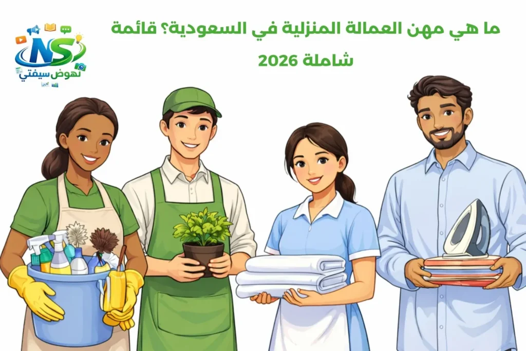 ما هي مهن العمالة المنزلية في السعودية؟ قائمة شاملة 2026 ما هي مهن العمالة المنزلية في السعودية