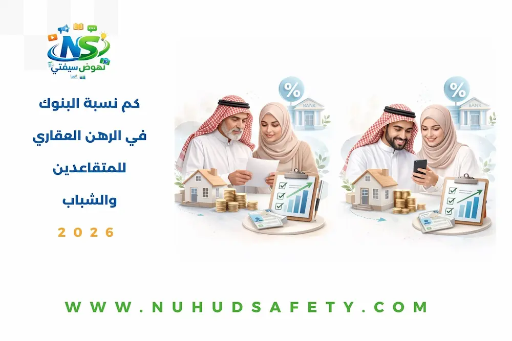 كم نسبة البنوك في الرهن العقاري للمتقاعدين والشباب 2026 كم نسبة البنوك في الرهن العقاري