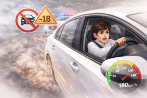 عقوبة القيادة دون السن القانوني في السعودية​