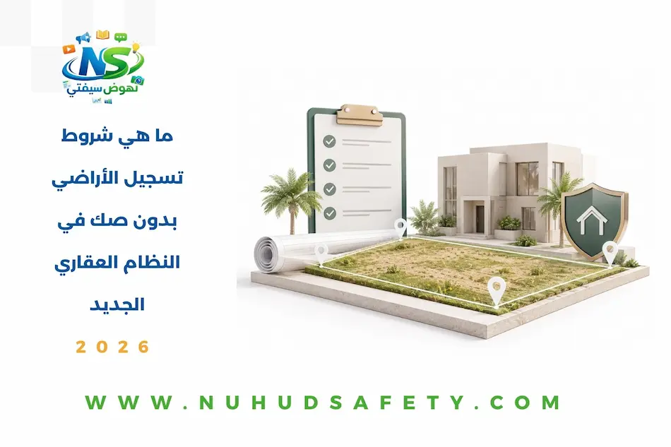 ما هي شروط تسجيل الأراضي بدون صك في النظام العقاري الجديد 2026 شروط تسجيل الأراضي بدون صك